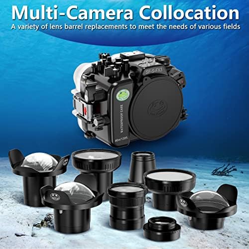 Morske žabe vodootporne kućište kamere Kompatibilno sa Sony FX-3 16-35mm IPX8 40m / 130ft Maksimalna dubina