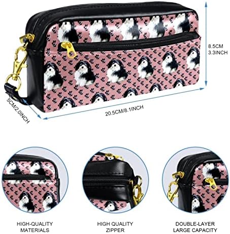 Tbouobt pokloni za muškarce Žene šminke torbe toaletne torbice Male kozmetičke torbe, ružičasti lijepi pas