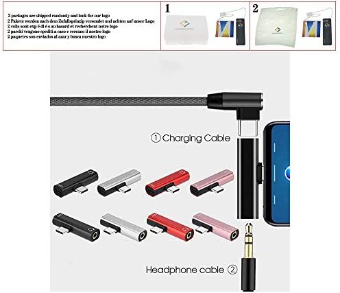 2 u 1 Tip C do 3,5 mm Priključak za punjenje za punjenje USB tip-c Audio adapter za Xiaomi 6 Huawei P10 Mate