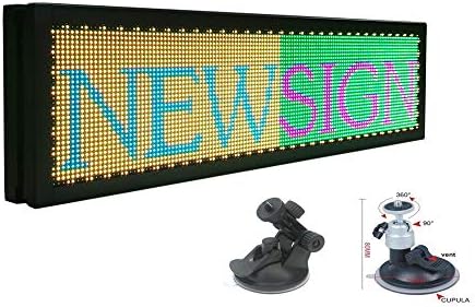Programibilni LED znak za stražnji prozor automobila 21x6 inčni LED ploča za prikaz 12-24V Podigni tekst,