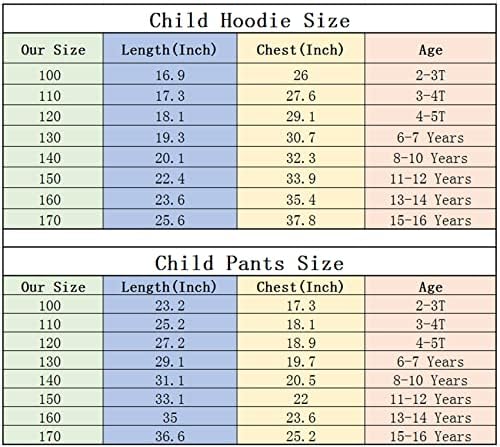 AteeCP Kid Mbappe 2 komada flisa Outfit za dječake djevojčice pulover grafički Hoodie i pantalone