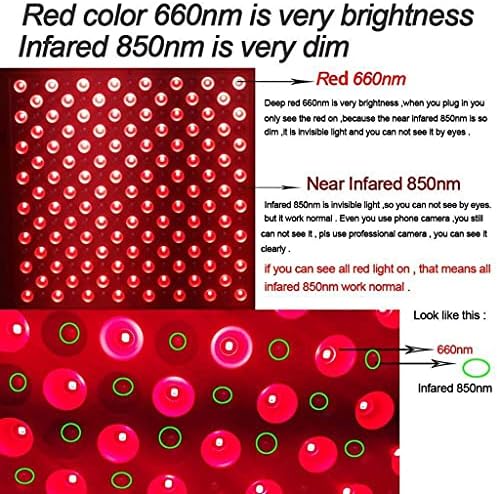 Gyqzc 45W crvena terapija, 660nm crvena i 850nm u blizini infracrvene kombinirane LED svjetlo,