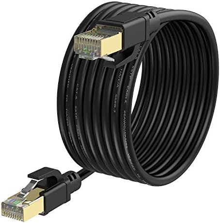 Yixgh Cat8 Ethernet kabel, Internet mrežni kabel, 40Gbps 2000MHz LAN žice, brzi SSTP LAN kablovi sa pozlaćeni