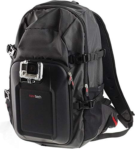 Navitech action ruksak za kameru sa integriranim remenom prsa - kompatibilan sa denver ACG-8050WMK4 Action