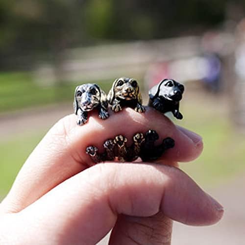 2023 Nove jazavce kućne ljubimce životinjski prsten modni nakit kobasica pas otvor otvorena prstena