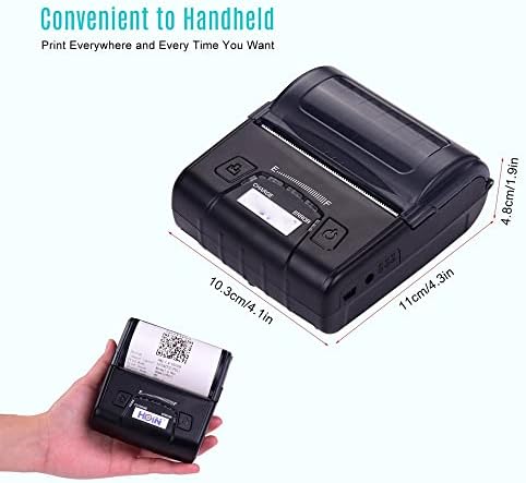 XXXDXDP prenosivi 80mm termalni štampač računa ručni barkod štampač USB BT veza podrška ESC / POS