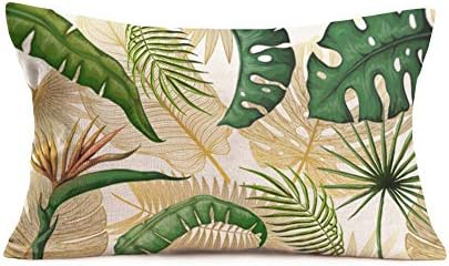 Dokutno tropsko dlan odlazi lumbalni jastuk na listu 12x20 inča banana lišće lišće botanički