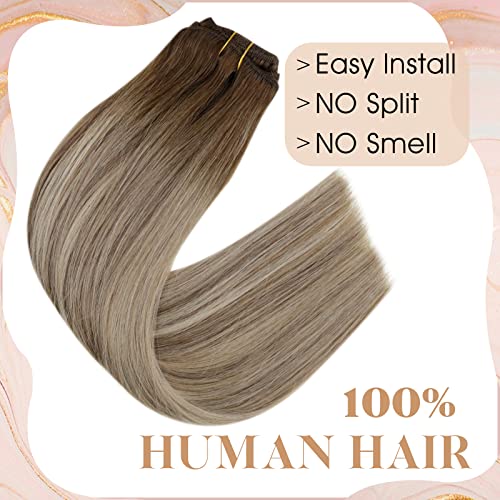 【Uštedite više】Easyouth ekstenzije za kosu potke prave ljudske kose i jedna kopča u ekstenzijama za