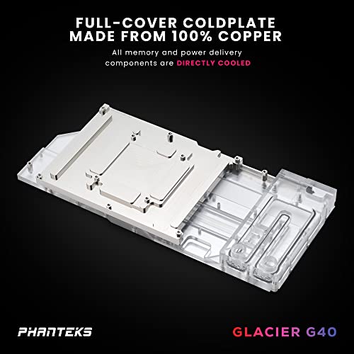 Phanteks Glacier G4090 GIGABYTE za GIGABYTE Aorus Master / Gaming RTX 4090, niklovani Bakarni blok, akril,