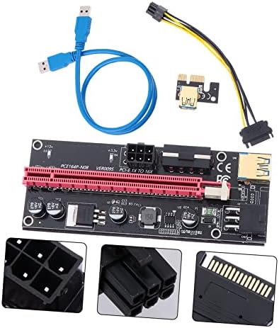 Solustre 1 Set PCIe PCIe 1x do 16x 6pin produžni kabel Adapter DSL kabel USB adapter PCIe USB