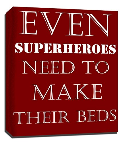 Superheroji čine krevete-24 x 30 platno