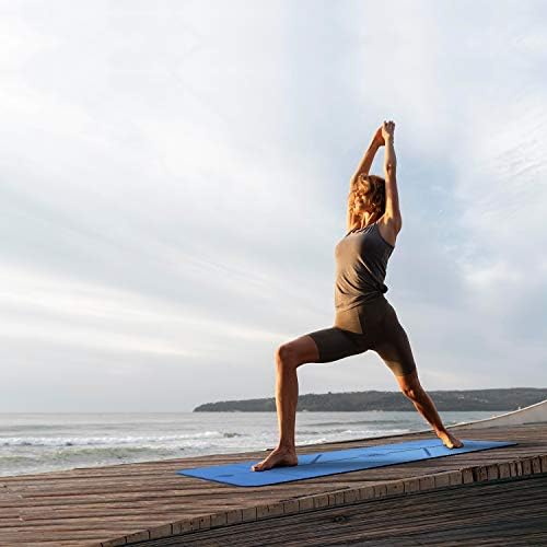 Yoga World Alignment Yoga Mat - Neklizajući & amp; Anti-Skid TPE gumeni donji dio-meka, debela & izdržljiva
