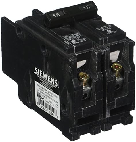 Siemens BQ2B015 15-AMP dvostruki stup 120/240-volt 10Aic out prekidač, boja