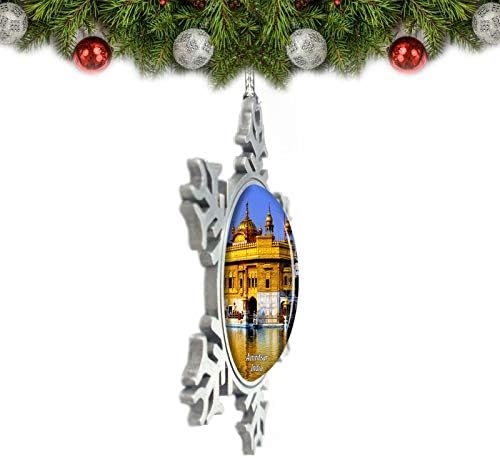 Umsufa Indija Zlatni Hram Amritsar Božić Ornament Tree Decoration Crystal Metal Suvenir Poklon