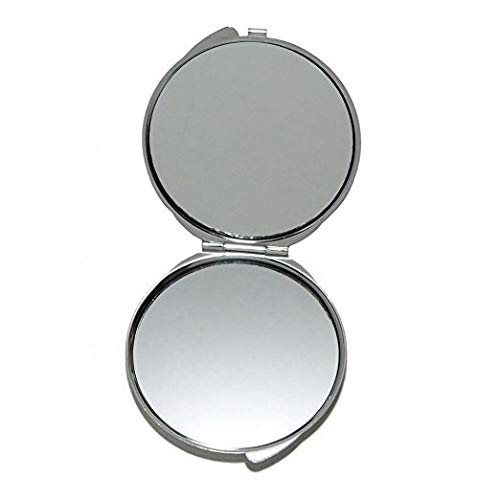Ogledalo, kompaktno ogledalo, beta riba tema džepnog ogledala, prenosivo ogledalo 1 X 2x uvećanje