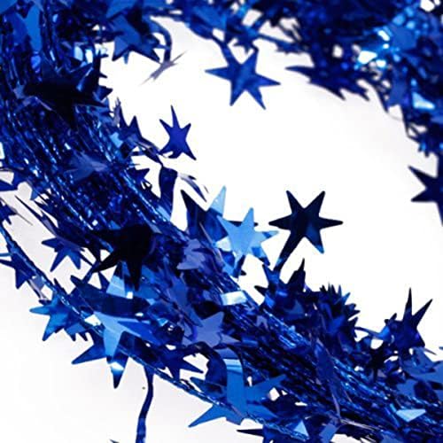 Doitool 3pcs zvjezdani ukras za noge Božićni vijenac Tinsel Tink. Plavi