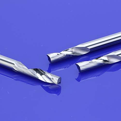 XMEIFEITS alati za sečenje 5kom 5mm Jednostruki glodalice za aluminijum CNC alati čvrsti karbid,