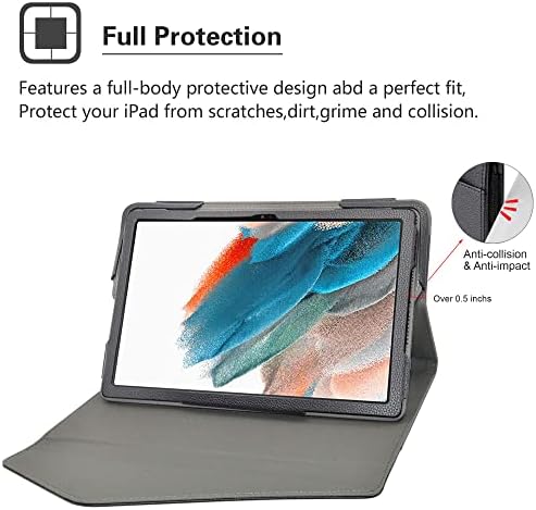 Alapmk za Galaxy Tab A8 10.5 Kućište, odvojivi dizajn Folio Više uglova Poklopac postolje sa džepom i automatskim
