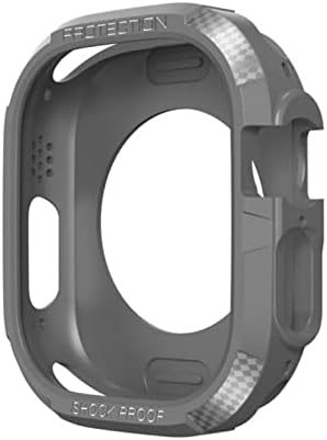 HEPUP TPU poklopac za Apple Watch Ultra Case Case CACK za zaštitu za iWatch serije Ugljični vlakno Teksturi