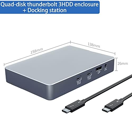 GHGHF M. 2 Dual-Disk NVME HDD Enclosure 3 priključna stanica tipa C na USB 3.0 hard disk Box