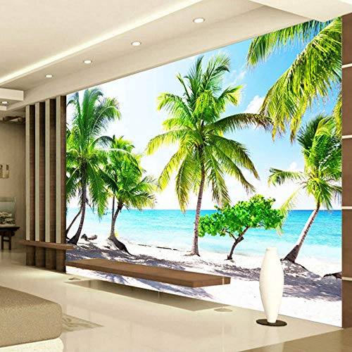 Fifikoj 3d photo pozadina mora oblikovati obalnu plažu 3D zidni papir Mural roll tapeta za sobnu pozadinu-280x200cm