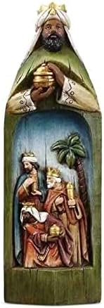 Libooi Set rođenja od tri mudraca, 3 kom kompleta rođenja za Božić u zatvorenom, figurica od tri kralja