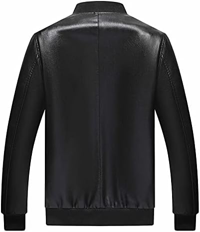 Muška kožna jakna motocikl Faux kožni kaput kratka gornja odjeća