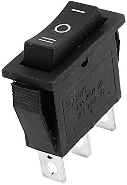 IIVVERR AC 250V 15A 125V 20A 3 terminal SPDT ploča za rocker preklopnik Crna crna (AC 250V 15A 125V
