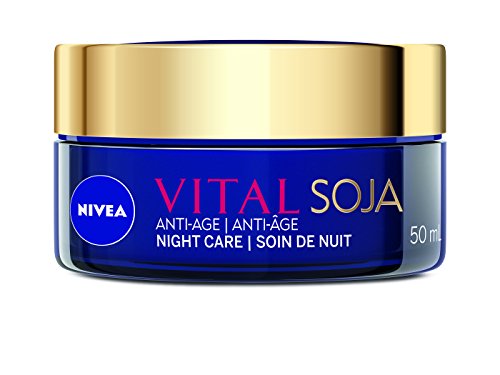 Nivea Visage Vital Multi Effect anti-age noćna njega sa sojom Age 50+ za njegu zrele kože 50 ml