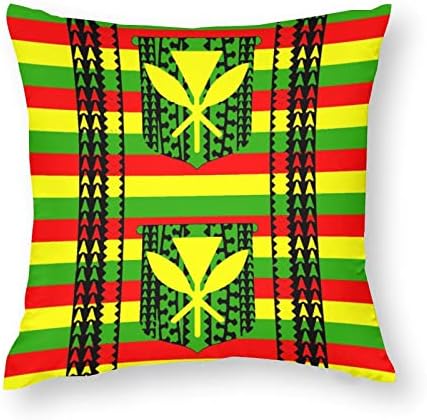 Tribal Kanaka Maoli Set zastava 2 baca jastuk navlake kvadratni jastučni jastučnici za kauču na