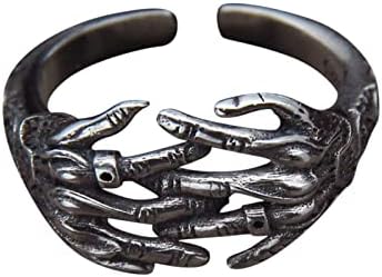 DBYLXMN prstiju zazvoni muškarci rukama sa napajanjem obje prstene otvaraju ruku prstenova podesivih je pričvršćena