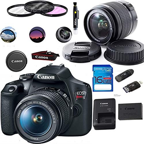 Canon EOS Rebel T7 DSLR kamera sa 18-55mm objektivom | ugrađeni Wi-Fi|24.1 MP CMOS senzor / /