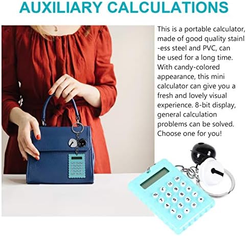 Nuobesty Green Biscuit mini kalkulator 8-cifara prenosni džep elektronički kalkulator Kalkulator lanca