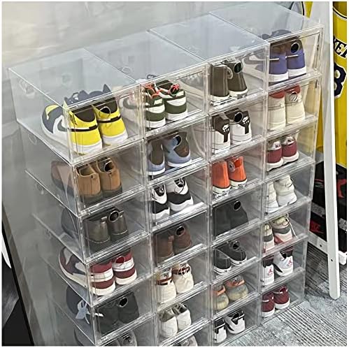 AOHMPT se organiziraju sa našim poklopcima za obuću od 18 paketa i 10 paketa čiste akrilne kutije za cipele - dizajn velike veličine