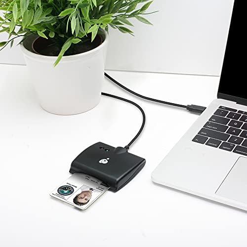 IOGEAR USB-C Common Access CAC čitač pametnih kartica - DOD - Vlada - Zdravstvena zaštita - Taa kompatibilna