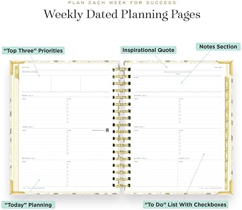 Dnevni dizajner 2023-2024 Nedeljni plan, juli 2023. - juni 2024., 7,4x9,5 Veličina stranice