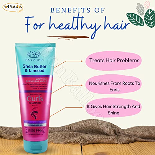 EVA Klinika za kosu Curls šampon Shea maslac i laneni, to omogućava kosu i poboljšava njezinu
