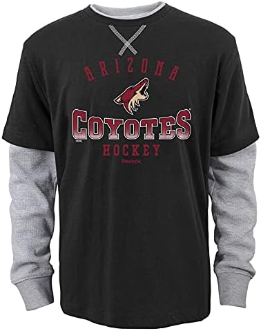 Outerstuff NHL Toddlers Arizona Coyotes lučno Fade Faux Dugi rukav T-Shirt