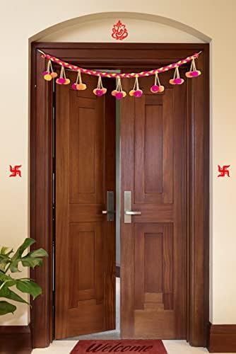 Ručno izrađena vrata Toran Dekorativni viseći bandanwar za indijsku tradicionalne vjenčane ukrase | Diwali