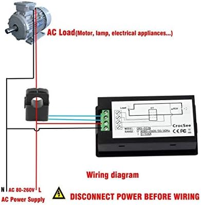 AC 80-260V 100A CRS-022B LCD displej Digitalni strujni napon Power energentni frekvencijski faktor snage Multimetar