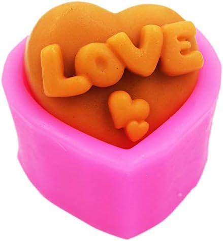 Longzang Love Heart Sapun kalupi zanatskog umjetničkog silikonskog sapuna kalupa DIY ručno rađeni sapuni