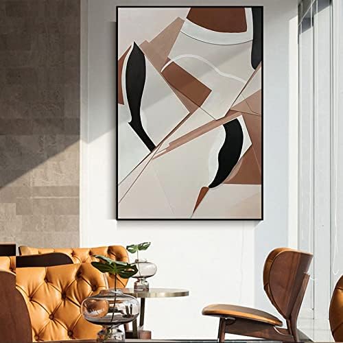 Ručno oslikano teksturirano uljano slikarstvo - moderno minimalističko kućno vertikalno slikarstvo apstraktno