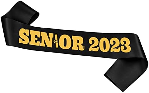 Crna diplomirana krila sa zlatnim sjajnim slovom Senior 2023, maturantska stranka 2023, Diplomirani
