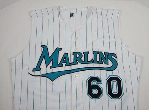 1995-02 Florida Marlins 60 Igra izdana bijela prsluk naziv ploče za naziv 124 - Igra Polovni MLB dresovi
