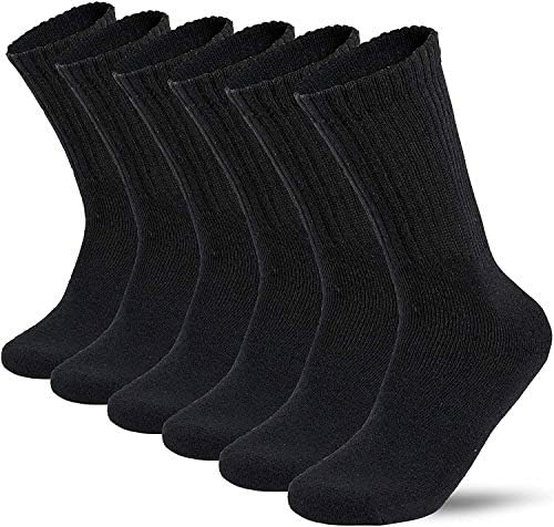 LOT 3-12 parova Muška čvrstog sporta Atletska radna ravna čarapa posade Veličina 10-13, crna