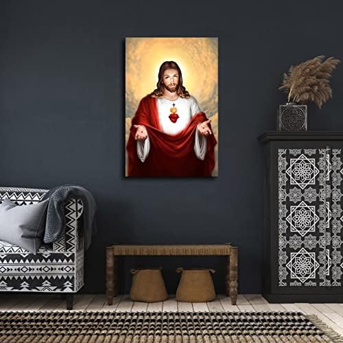 Sveto srce Isusa hrišćanstva plakat zid dekor zid Art Print platno zid dom dnevni boravak dekor