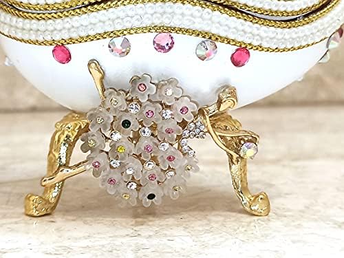 Luksuzan Faberge Egg New kćeri poklon za bebe s tušem pokloni za djevojke Fabergé jaja ručna rezbarska kutija