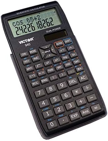 Victor 940B 10-znamenkasti naučni kalkulator sa 2 line zaslona, ​​baterije i solarni LCD ekran