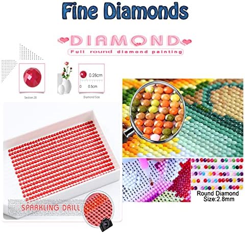 Dijamantni setovi za odrasle, Dragon Diamond Art Kids početnik DIY 5D boja po brojevima, velika