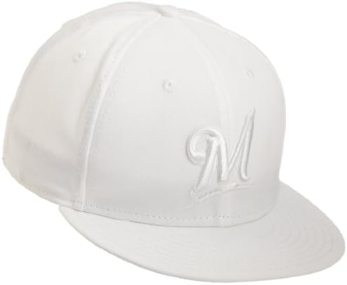 MLB Milwaukee Brewers bijelo na bijelom 59fifty postavljena kapa